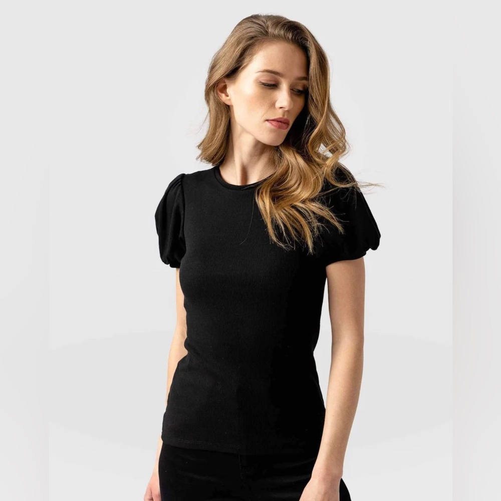Saint + Sofia • Cavendish Puff Sleeve Tee
